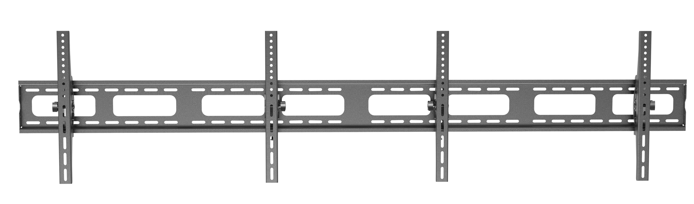 Wolff Mount Dubbele universele TV Muurbeugel |Counter rail |2 schermen |Kantelbaar |2 meter