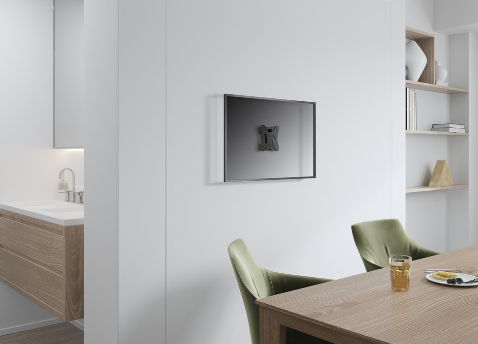 Afneembare Tv muurbeugel voor schermen tot 27 inch 100x100