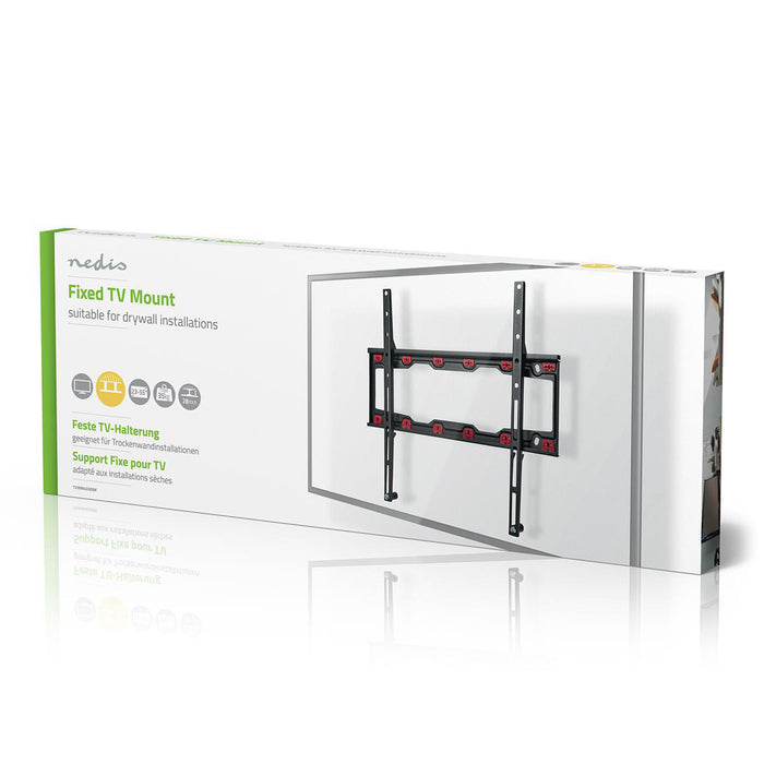 Vaste TV-Beugel voor Gipsplaat | Zwart | 23 - 55" | Max. 35 kg | 28 mm Afstand tot Muur | Zwart