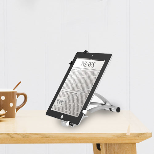 Wolff Mount Elegante aluminium Tablet iPad muurbeugel of tafel standaard |tot 10.4 inch |Aluminium |Universeel
