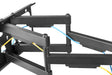 Tv beugel - Muurbeugel universeel draaibaar 37 inch t/m 90 inch kabeldoorvoer