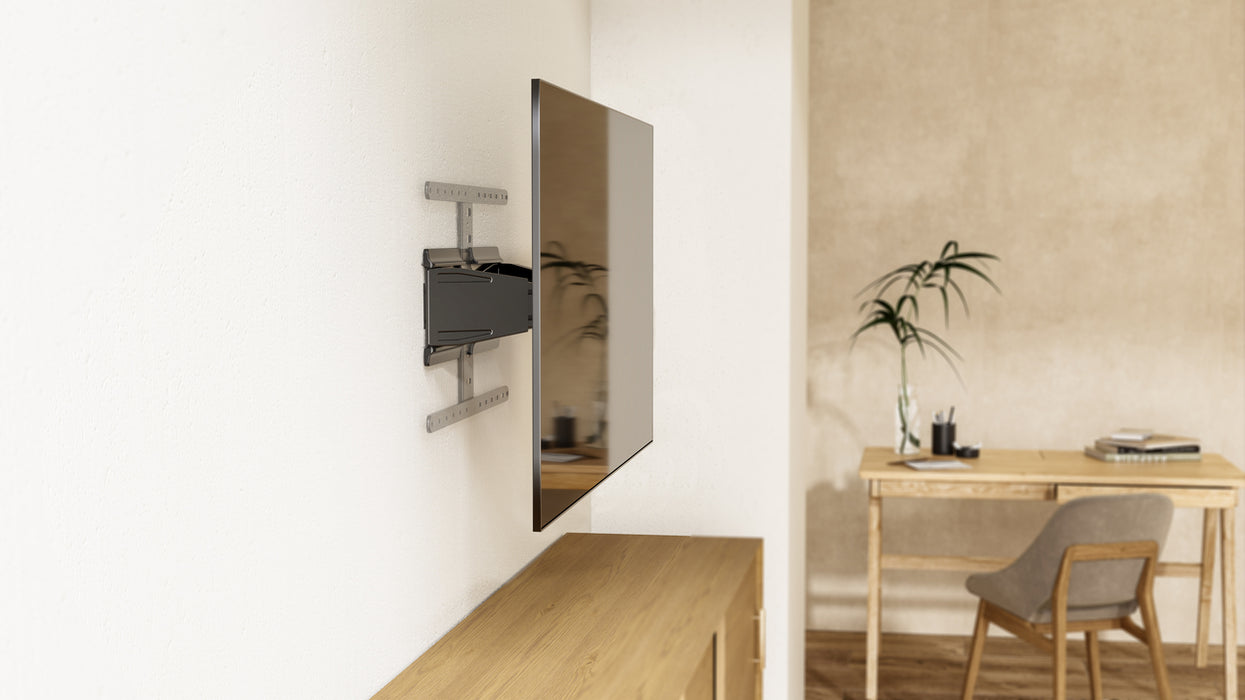 Wolff Mount Ultra platte Full Motion TV muurbeugel | Afstand 19.5 tot 250mm | Draai- Kantelbaar | VESA 600x400 | Universeel