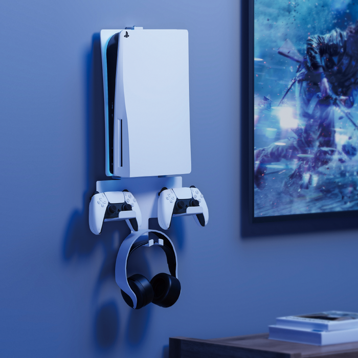Wolff Mount PS5 Houder – Muurbeugel voor PlayStation 5 en Controllers – Zwart