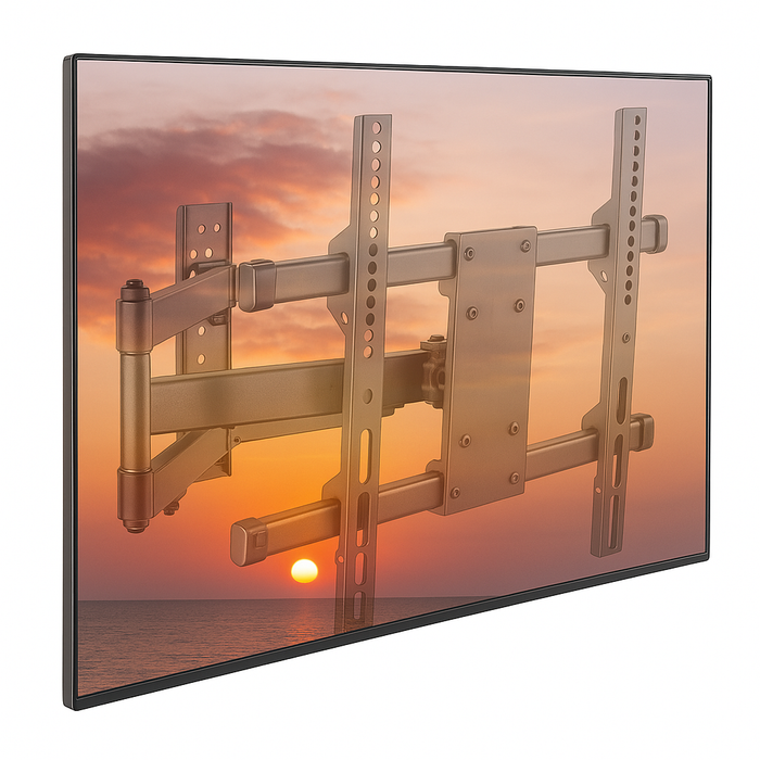 Wolff Mount Draaibare kantelbare TV Muurbeugel | 32-55 inch | Universeel | 10 jaar garantie |VESA 400x400