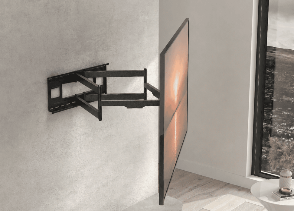 Wolff Mount Heavy duty TV Beugel tot 90 inch |1 meter uit de muur! |Universeel |VESA 800x400 |Stabiel 2 armen